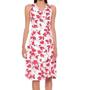 Banana Republic Floral Wrap-Effect Midi Dress NWT